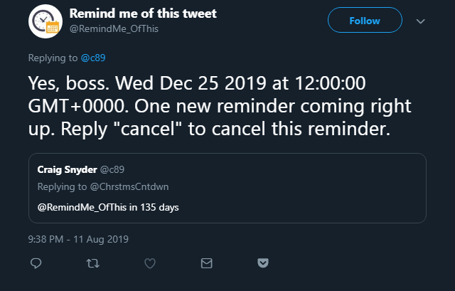 remindmeofthistweet-reply - Online Tech Tips 3 Bot Accounts To Help You Save Content From Twitter image 5 - remindmeofthistweet-reply