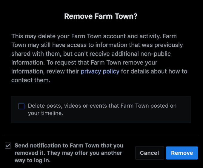remove-game_warning - Online Tech Tips How To Restart a Facebook Game image 4 - remove-game_warning
