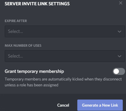 server-invite-settings-discord - Online Tech Tips How to Add New Users and Manage Permissions image 2 - server-invite-settings-discord