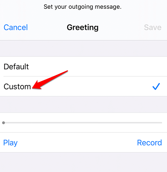 setup-voicemail-messages-smartphone-access-messages-iPhone-custom - Online Tech Tips Record a Custom Greeting For Voicemail image 2 - setup-voicemail-messages-smartphone-access-messages-iPhone-custom