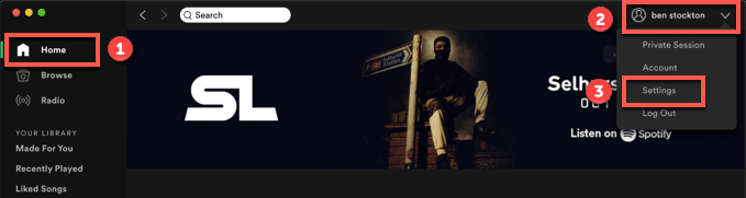 Spotify-App-Settings - Online Tech Tips Using Your Facebook Name As A Spotify Display Name image - Spotify-App-Settings