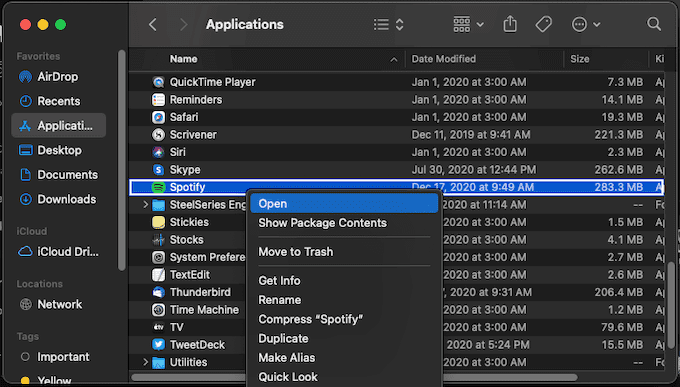 Spotify_move-to-trash - Online Tech Tips Reinstall Spotify image - Spotify_move-to-trash