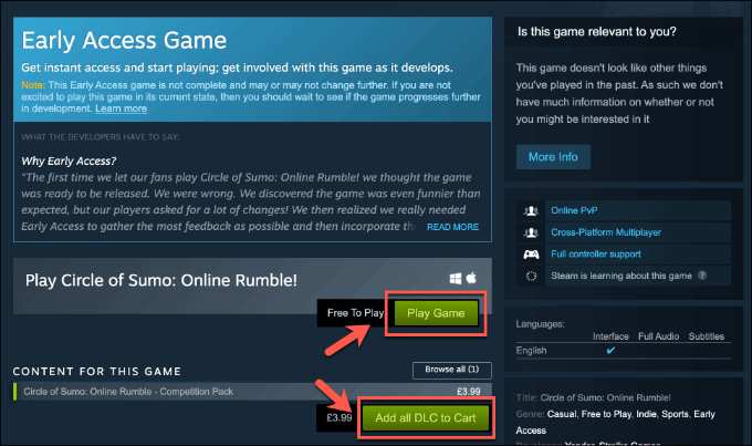 Steam-Add-to-Cart - Online Tech Tips Purchasing and Installing Steam Games image 3 - Steam-Add-to-Cart