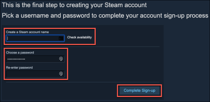 Steam-Finish-Account-Creation - Online Tech Tips Setting Up and Installing Steam image 3 - Steam-Finish-Account-Creation