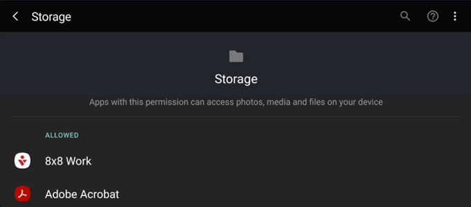 storage - Online Tech Tips What App Permissions Should I Avoid? image 8 - storage