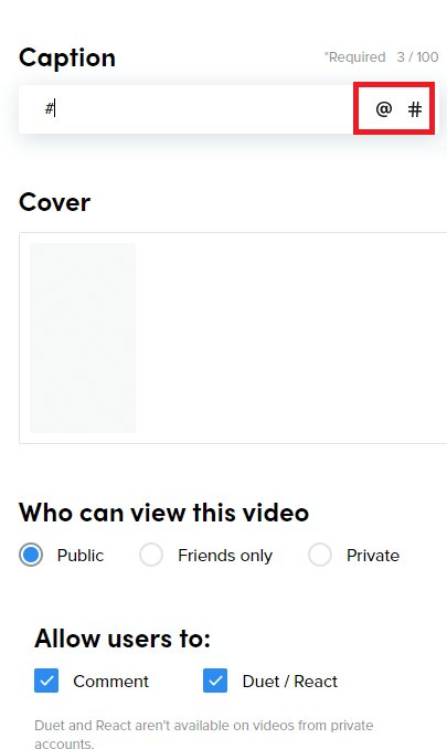 tiktok-on-pc-upload-controls - Online Tech Tips How To Upload TikTok Videos & Access Your Account On PC image 4 - tiktok-on-pc-upload-controls
