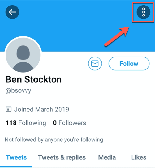 Twitter-App-Profile-Menu-Icon - Online Tech Tips How To Block Someone On Twitter Using The Twitter App image 2 - Twitter-App-Profile-Menu-Icon