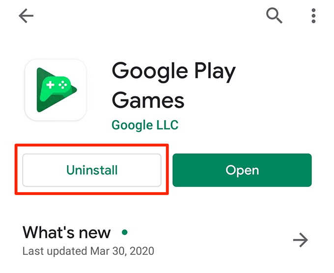uninstall-play-games - Online Tech Tips How To Fix Issues With Google Play Games image 3 - uninstall-play-games