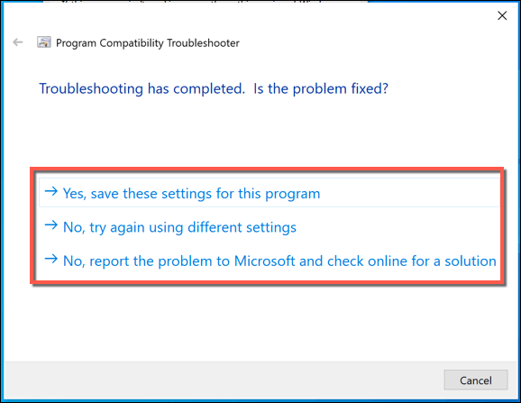 Windows-Compatibility-Troubleshooter-Final-Stage - Online Tech Tips Using Windows Compatibility Mode image 6 - Windows-Compatibility-Troubleshooter-Final-Stage