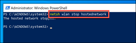 Windows-PowerShell-Netsh-Stop-Adhoc - Online Tech Tips Creating an Ad-Hoc Wireless Network image 5 - Windows-PowerShell-Netsh-Stop-Adhoc