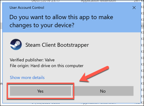 Windows-Steam-UAC-Window - Online Tech Tips How to Run Steam as Admin on Windows image 2 - Windows-Steam-UAC-Window